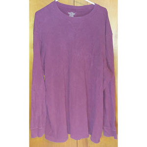 Old Navy Men's Long Sleeve Pullover Shirt Size XXXLarge Maroon